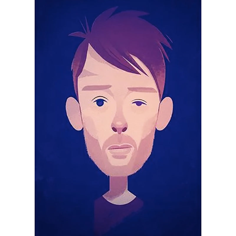 Thom Yorke by Stanley Chow - Signed and stamped fine art print
