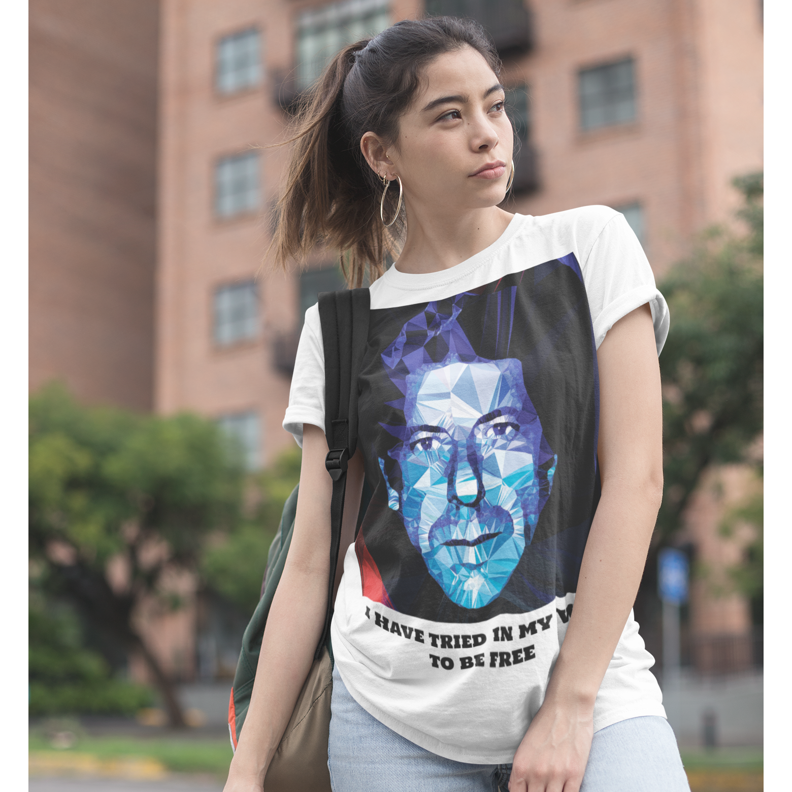 Leonard Cohen by Baiba Auria: Short-Sleeve Unisex T-Shirt - Egoiste Gallery - Art Gallery in Manchester City Centre